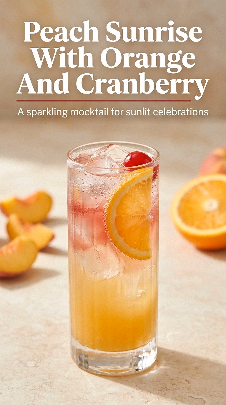Peach Sunrise With Orange And Cranberry
