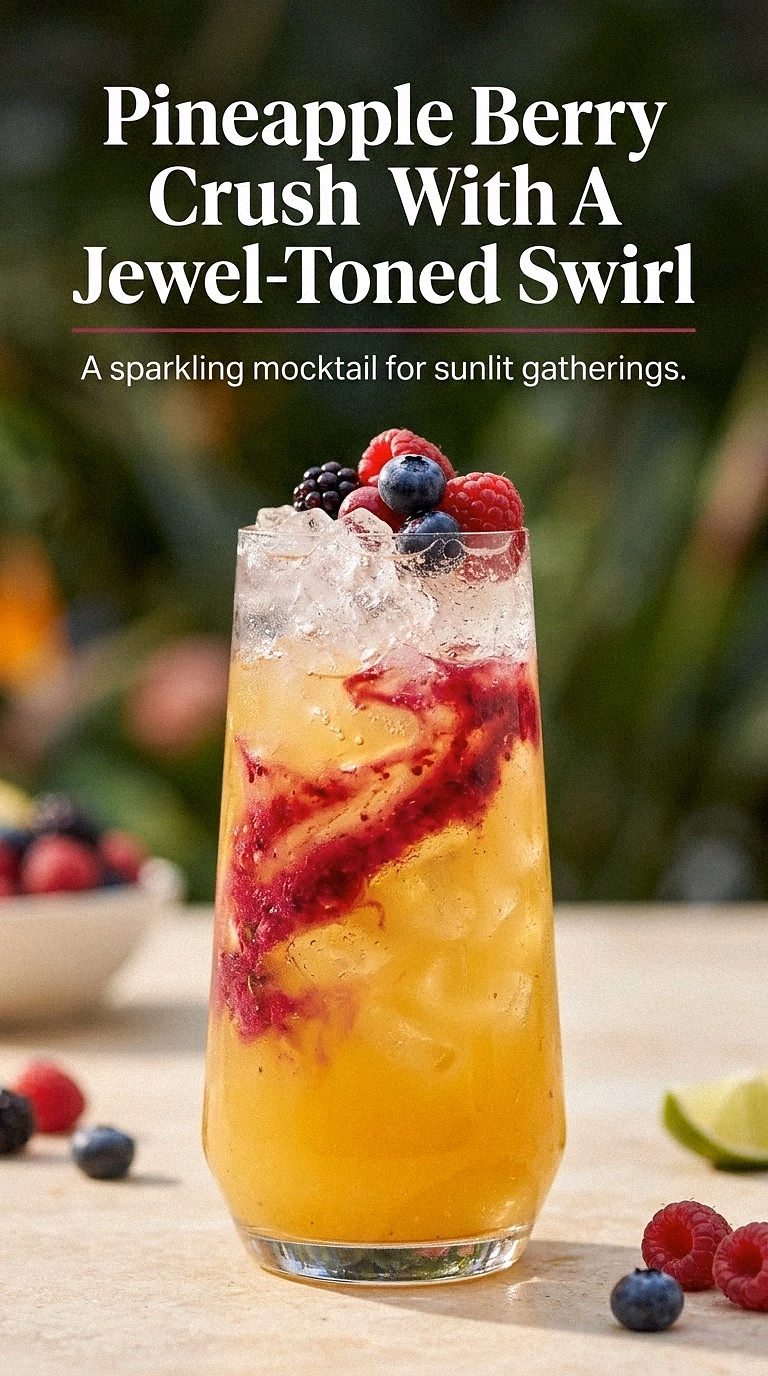 Pineapple Berry Crush With A Jewel-Toned Swirl