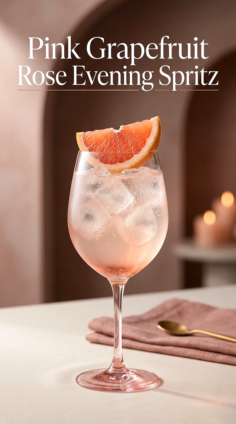 Pink Grapefruit Rose Evening Spritz