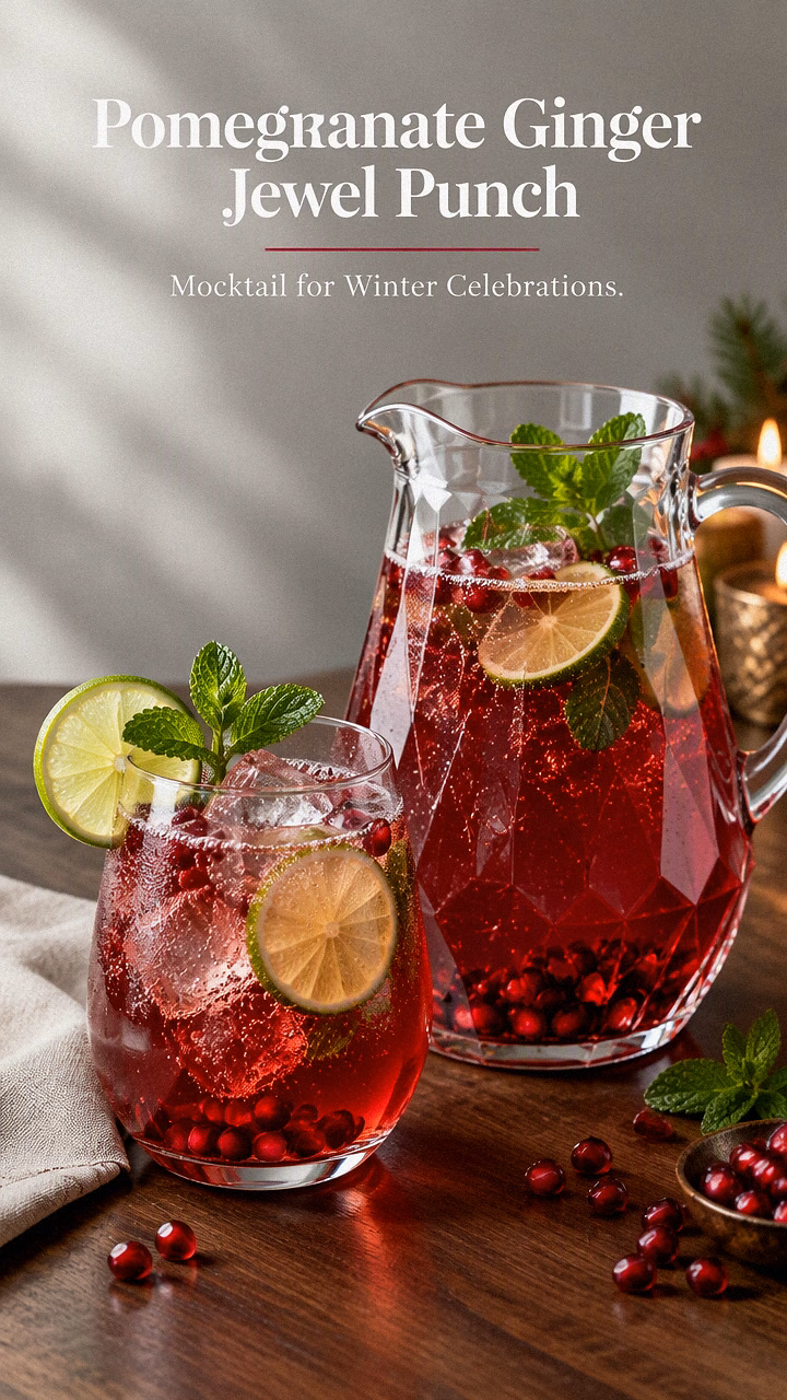 Pomegranate Ginger Jewel Punch