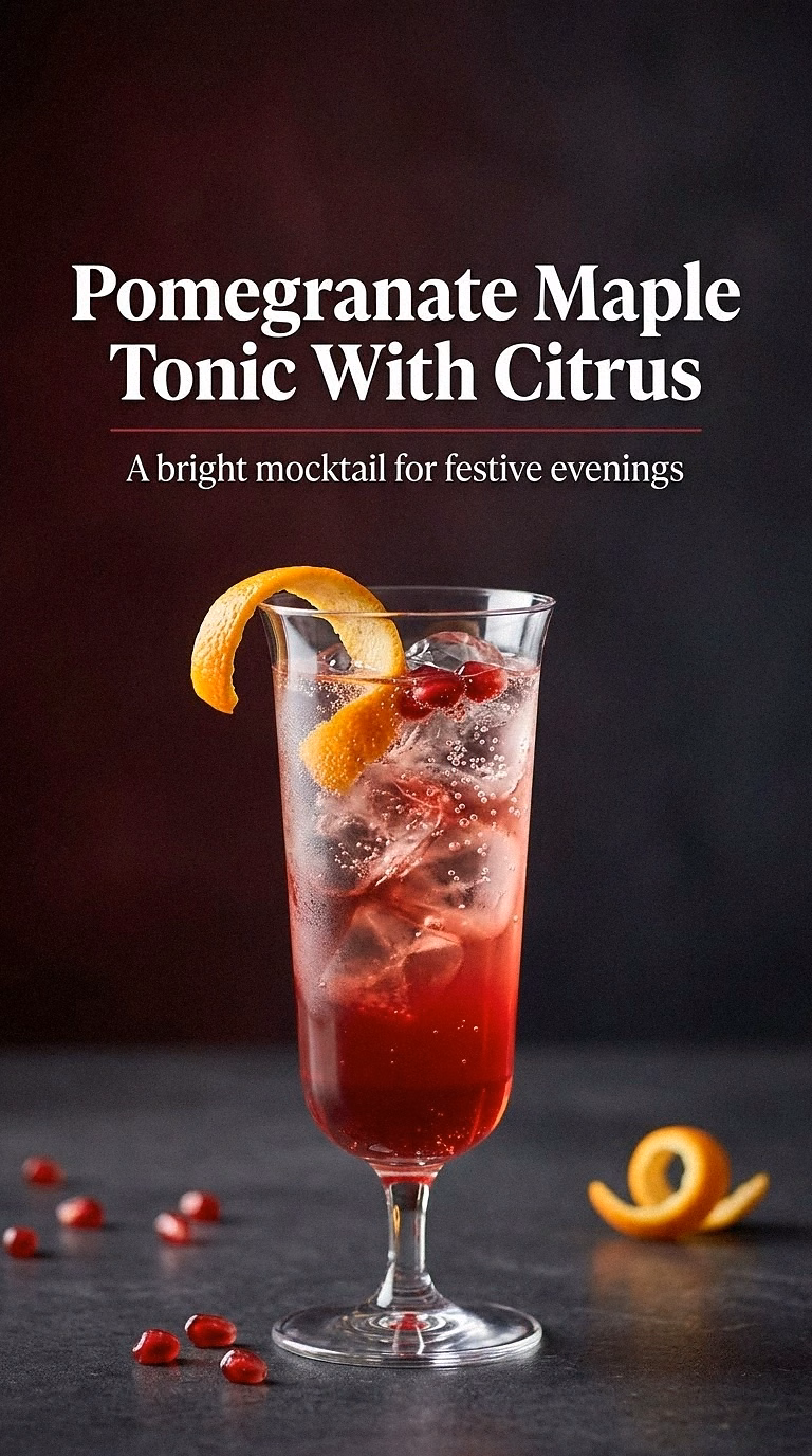 Pomegranate Maple Tonic With Citrus