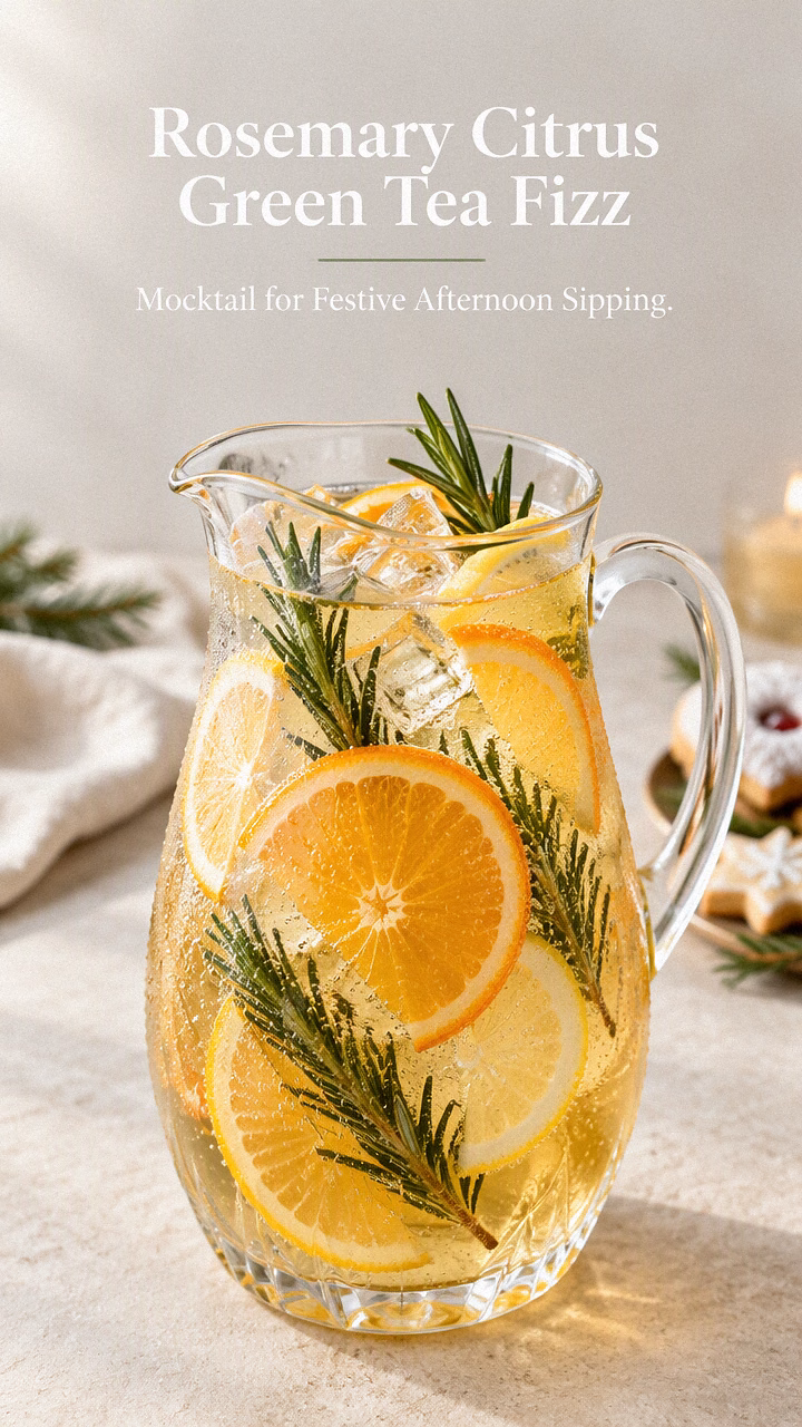 Rosemary Citrus Green Tea Fizz