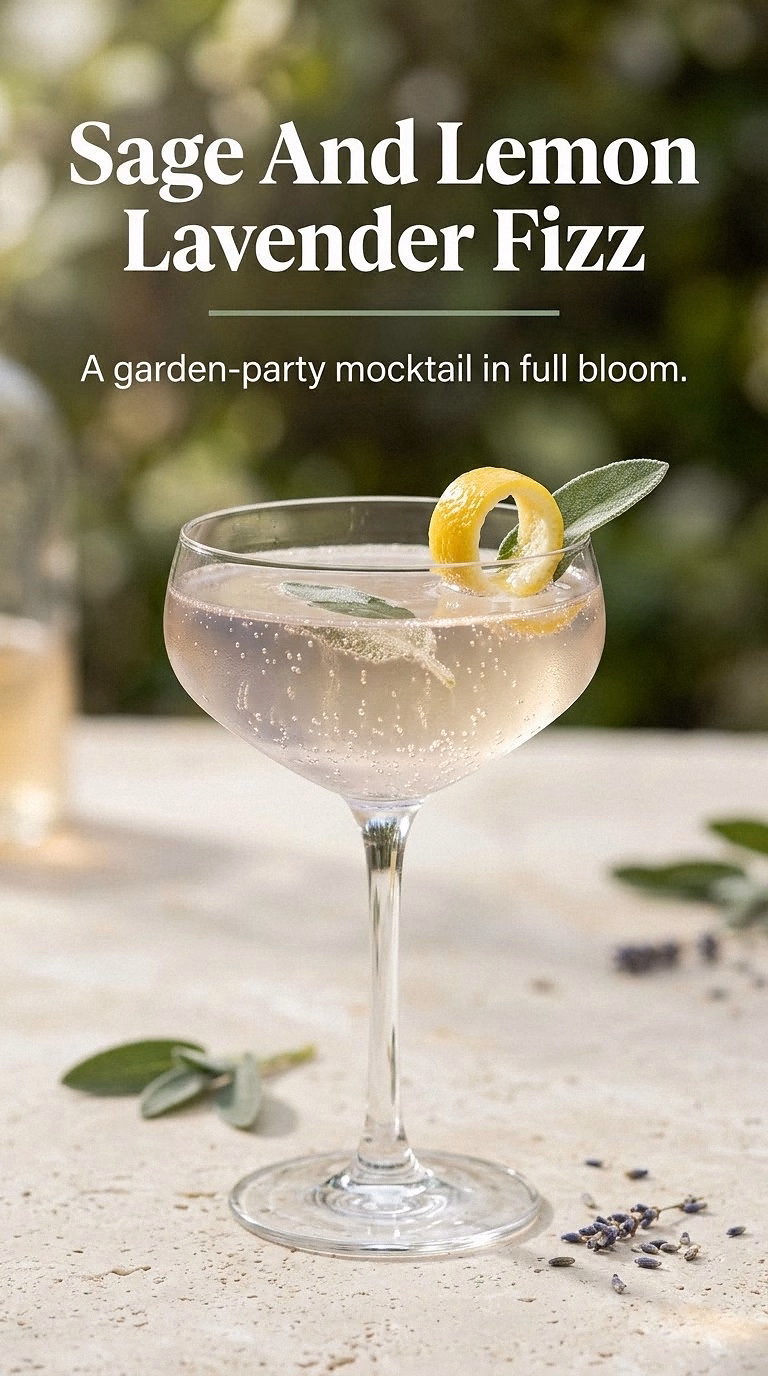 Sage And Lemon Lavender Fizz