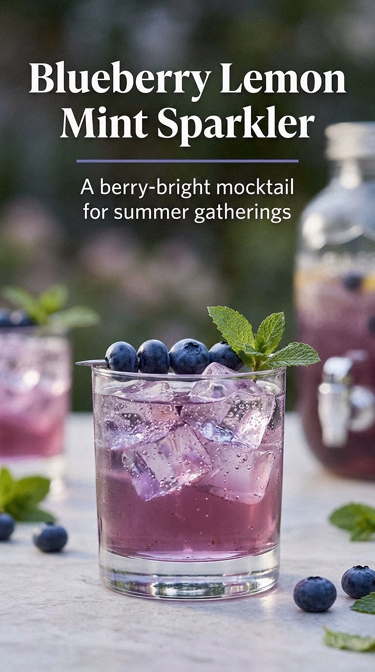Blueberry Lemon Mint Sparkler