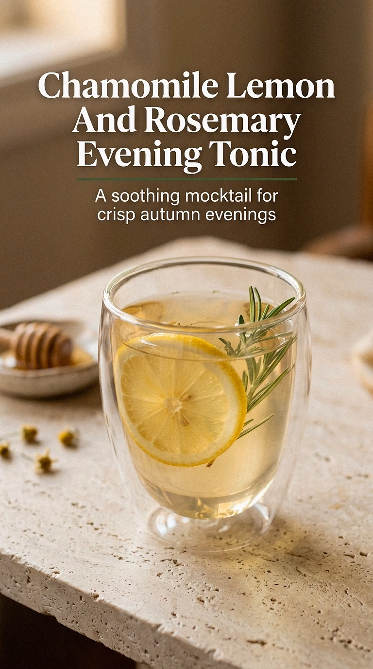 Chamomile Lemon And Rosemary Evening Tonic