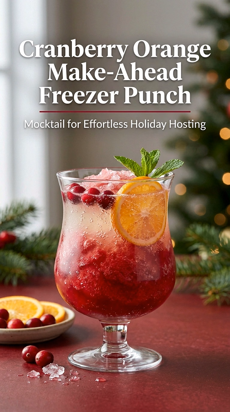 Cranberry Orange Make-Ahead Freezer Punch