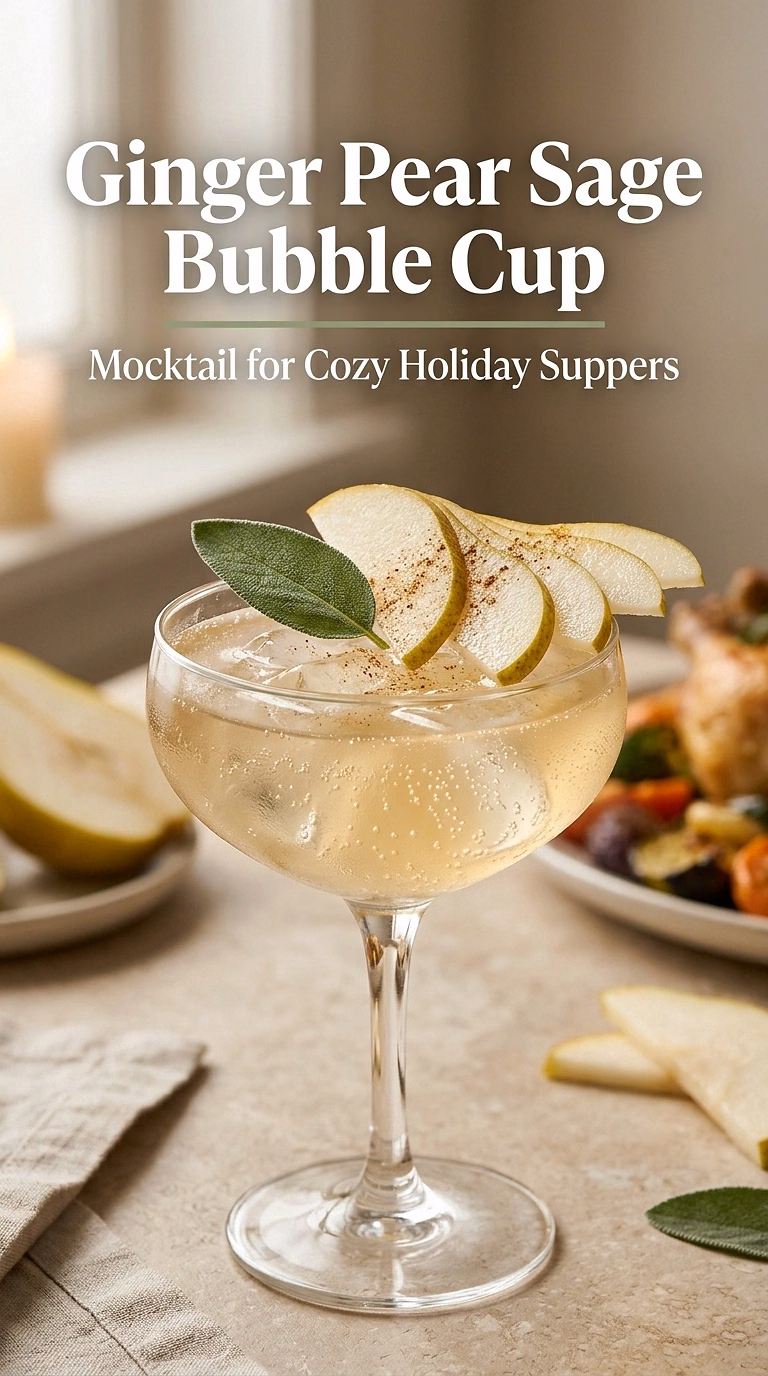 Ginger Pear Sage Bubble Cup