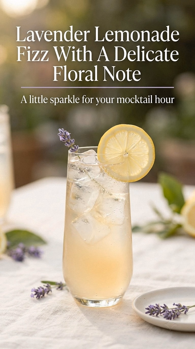 Lavender Lemonade Fizz With A Delicate Floral Note