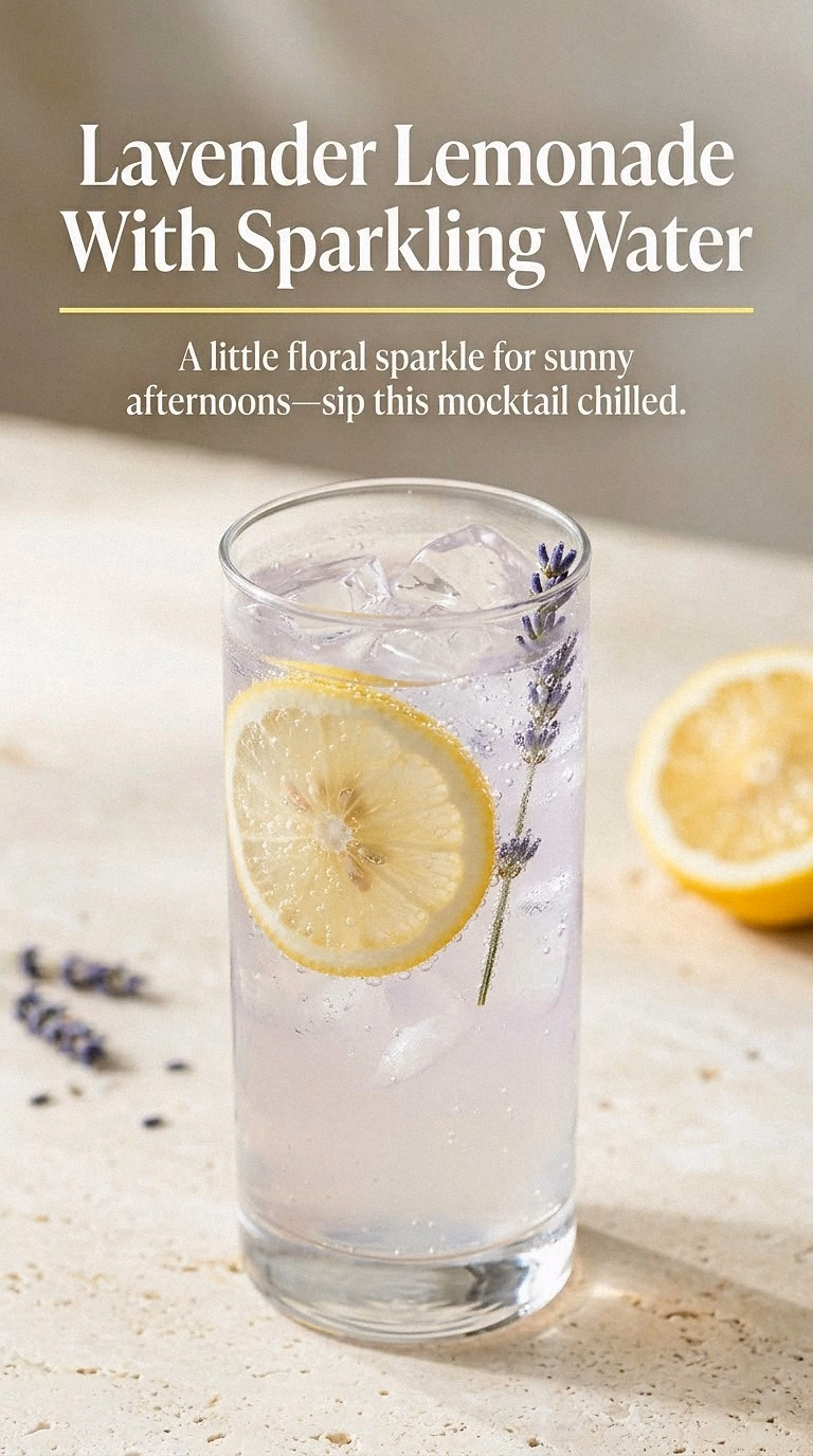 Lavender Lemonade With Sparkling Water