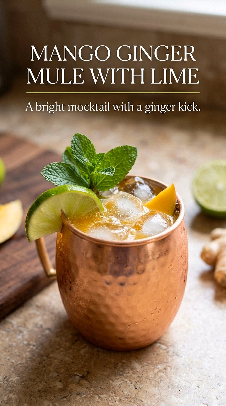 Mango Ginger Mule With Lime