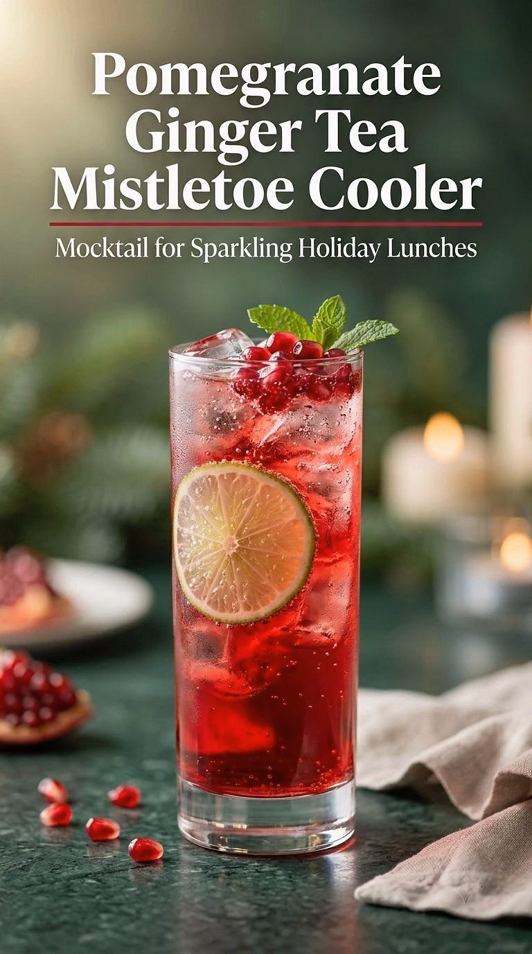 Pomegranate Ginger Tea Mistletoe Cooler
