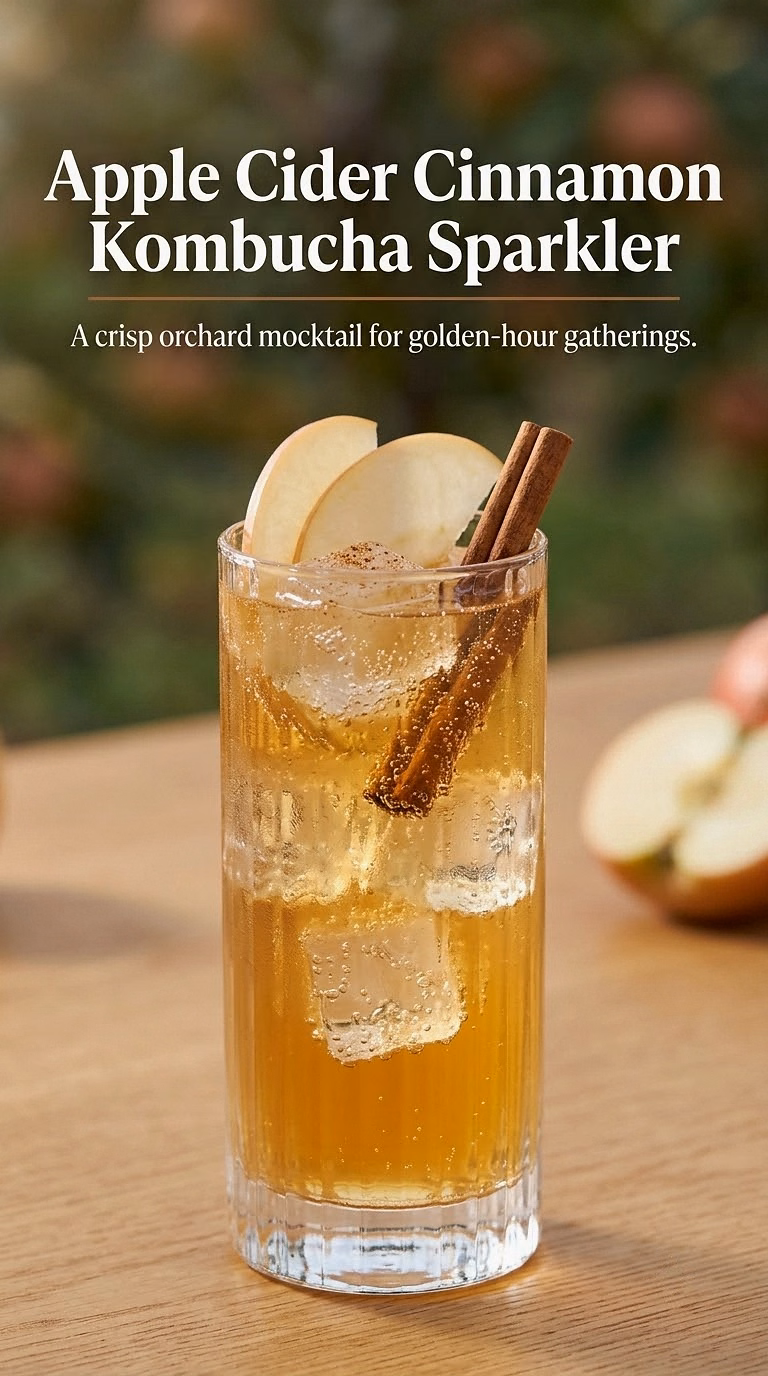 Apple Cider Cinnamon Kombucha Sparkler