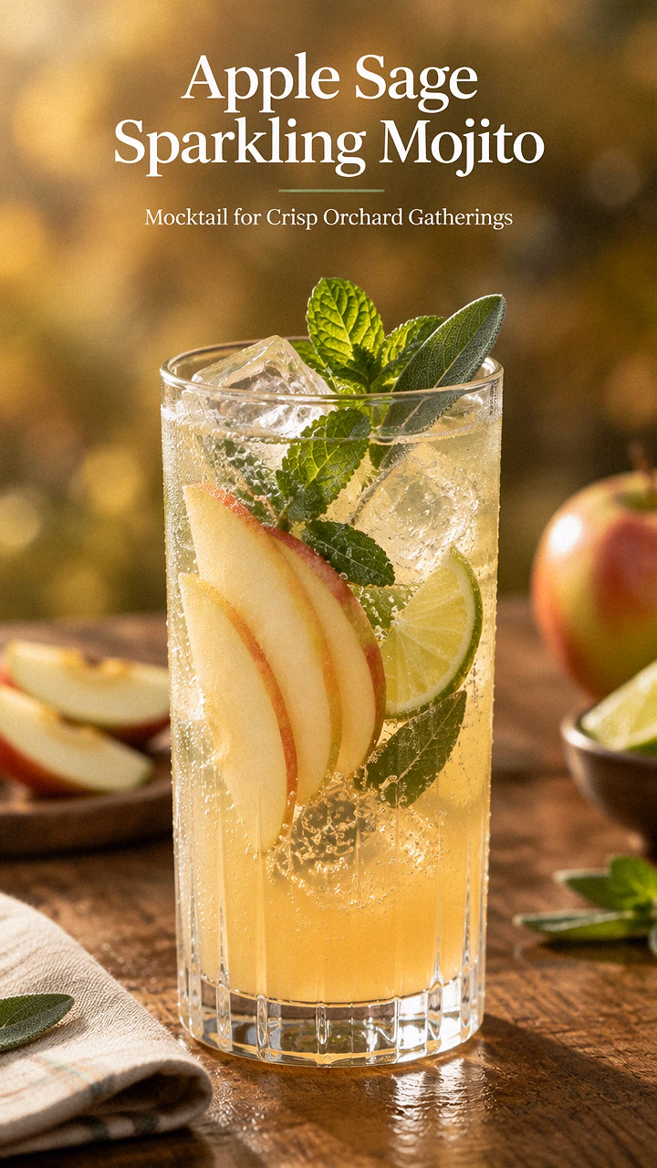 Apple Sage Sparkling Mojito
