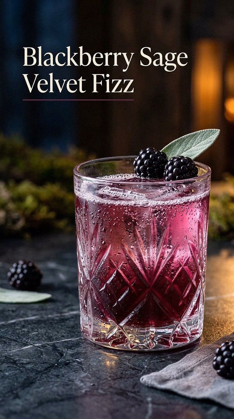 Blackberry Sage Velvet Fizz