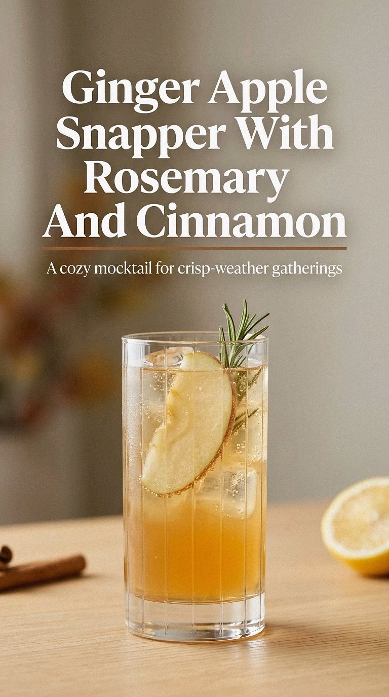 Ginger Apple Snapper With Rosemary And Cinnamon