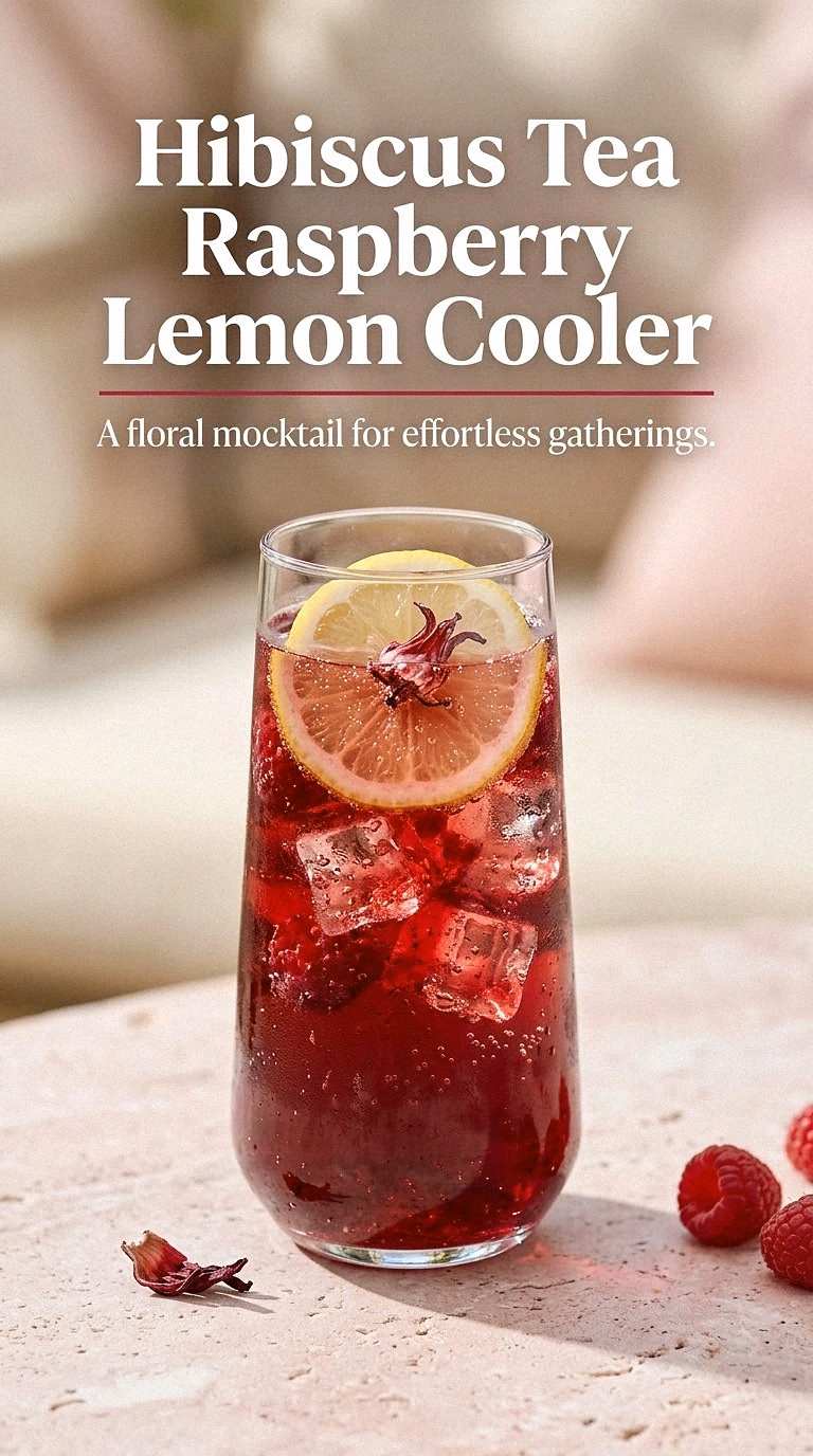 Hibiscus Tea Raspberry Lemon Cooler