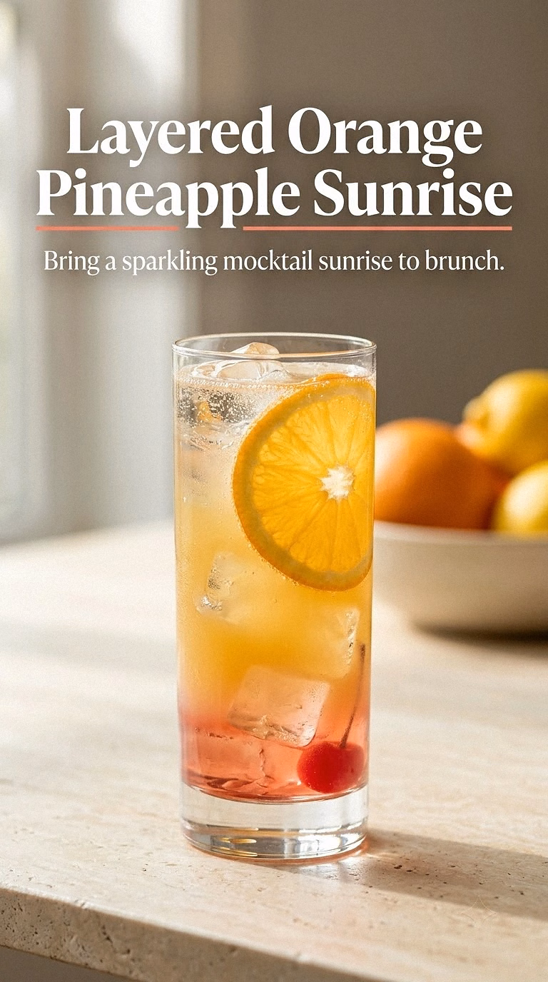 Layered Orange Pineapple Sunrise