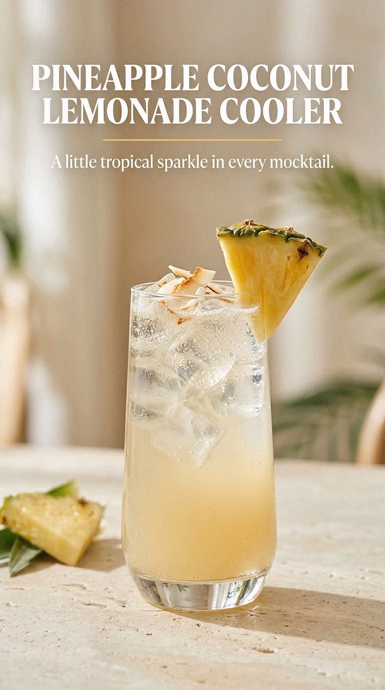 Pineapple Coconut Lemonade Cooler