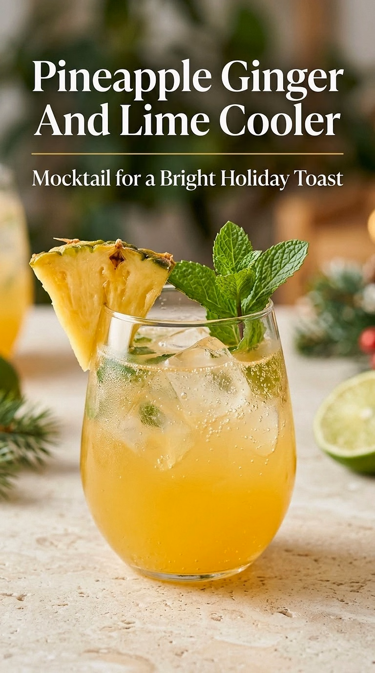 Pineapple Ginger And Lime Cooler