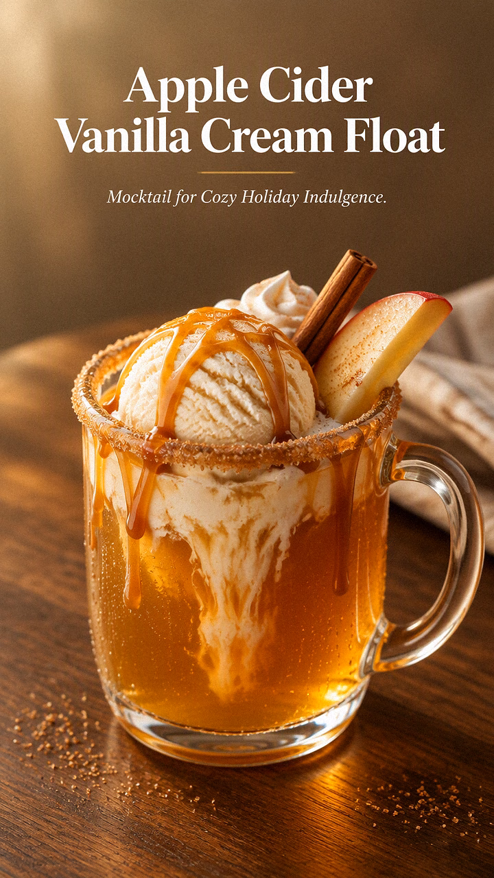 Apple Cider Vanilla Cream Float