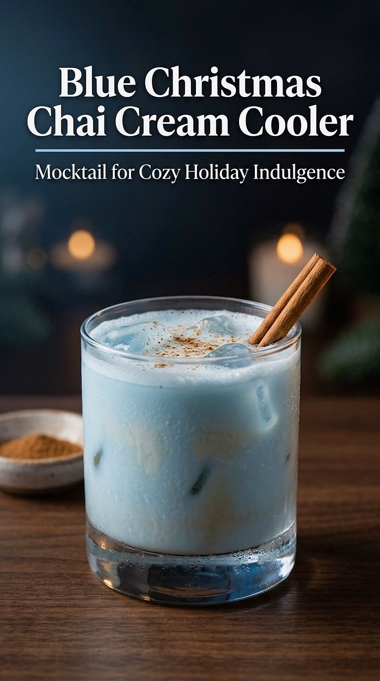 Blue Christmas Chai Cream Cooler