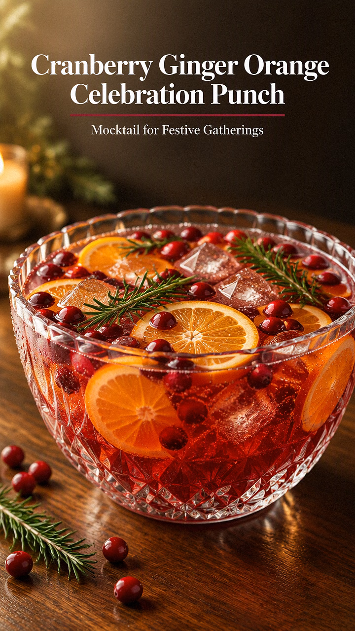 Cranberry Ginger Orange Celebration Punch
