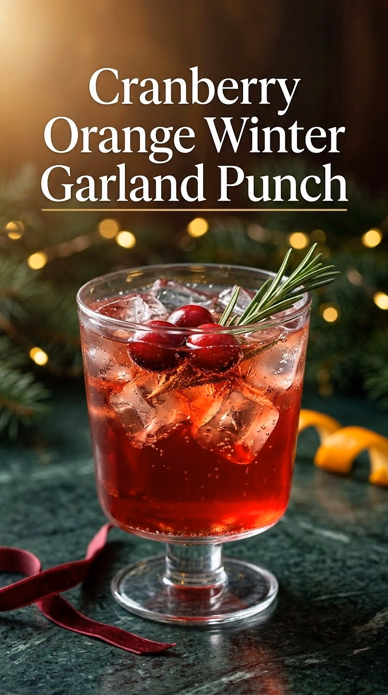 Cranberry Orange Winter Garland Punch