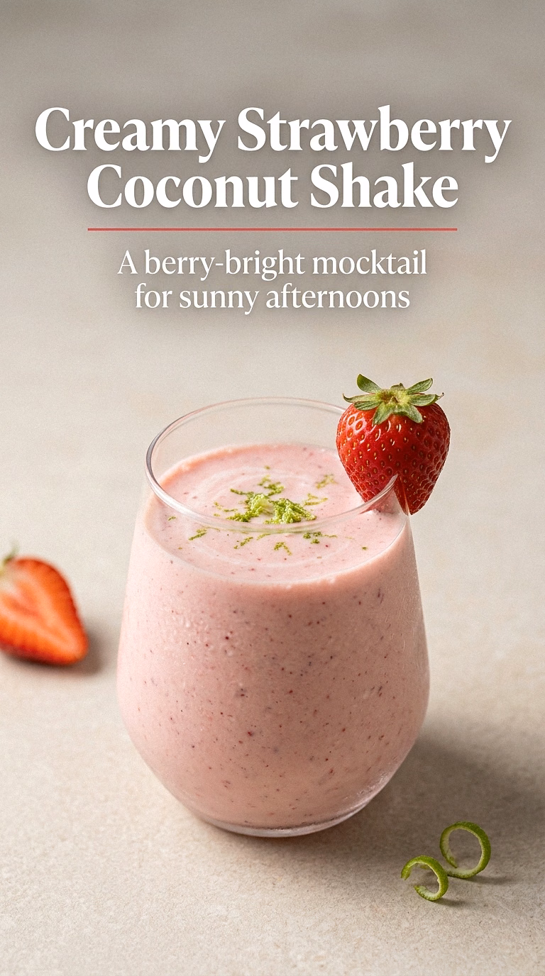 Creamy Strawberry Coconut Shake