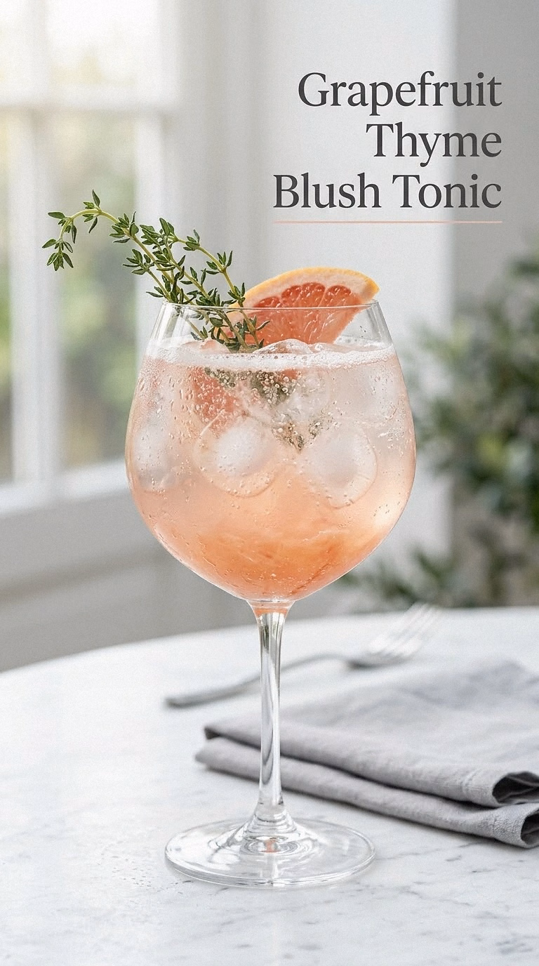 Grapefruit Thyme Blush Tonic