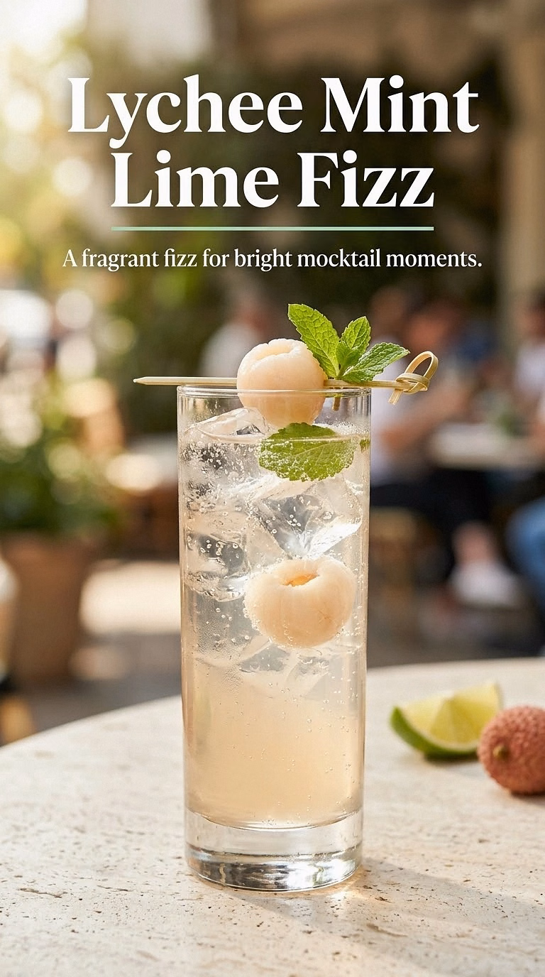 Lychee Mint Lime Fizz