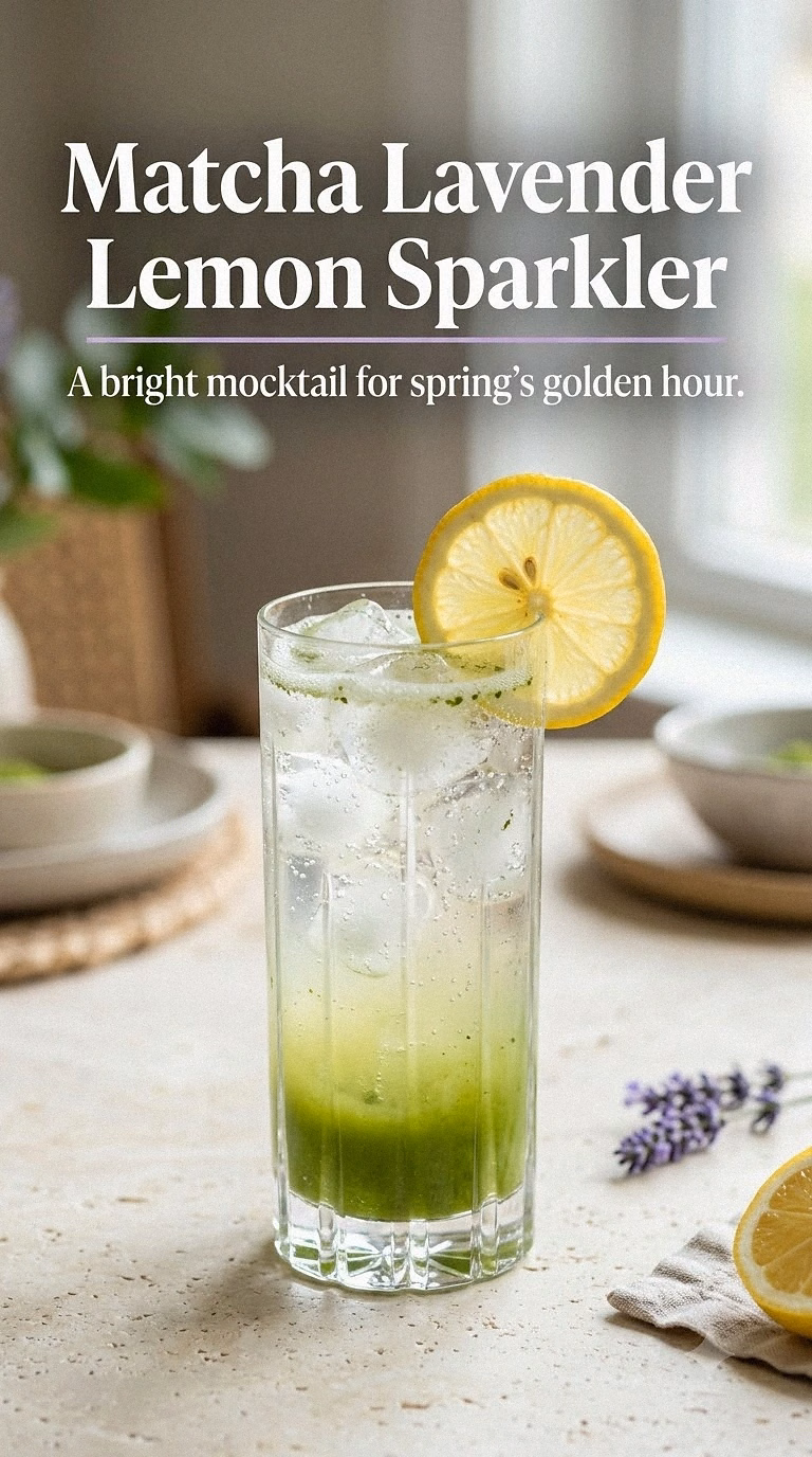 Matcha Lavender Lemon Sparkler