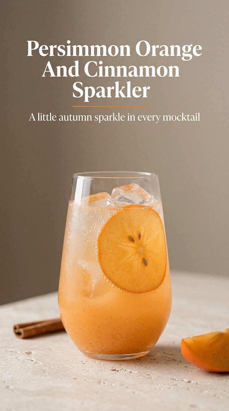 Persimmon Orange And Cinnamon Sparkler