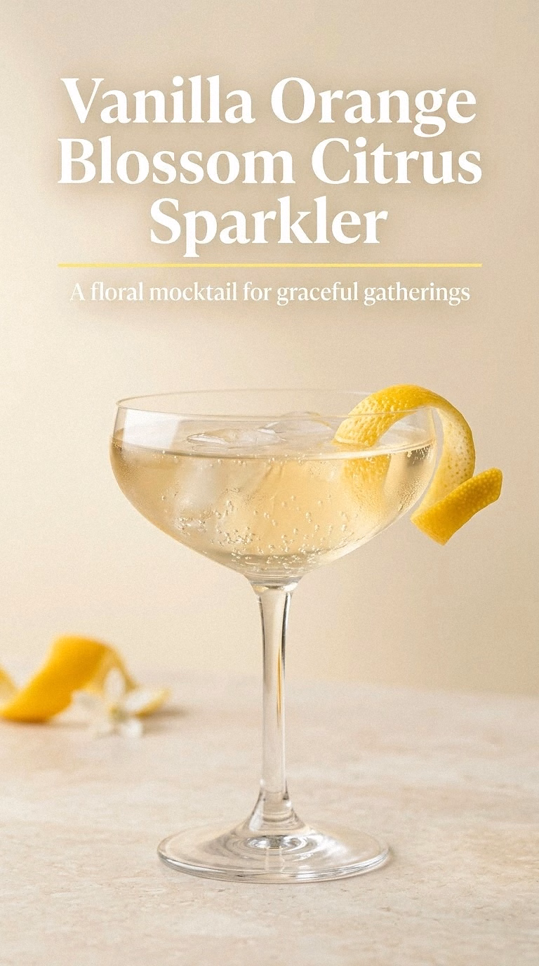 Vanilla Orange Blossom Citrus Sparkler