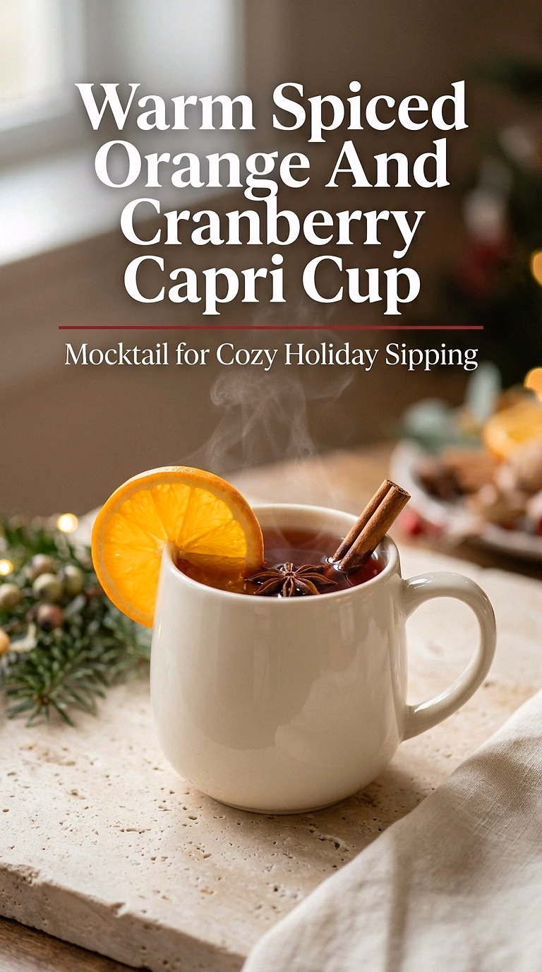 Warm Spiced Orange And Cranberry Capri Cup