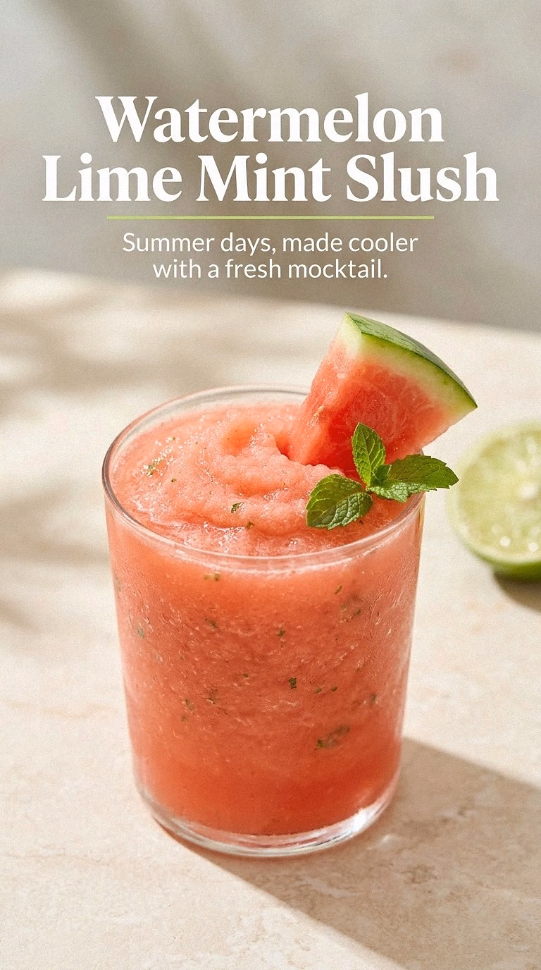 Watermelon Lime Mint Slush