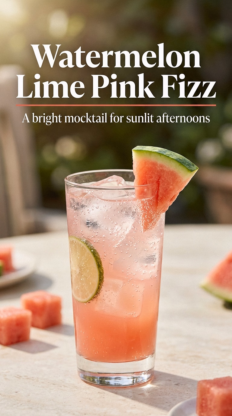 Watermelon Lime Pink Fizz