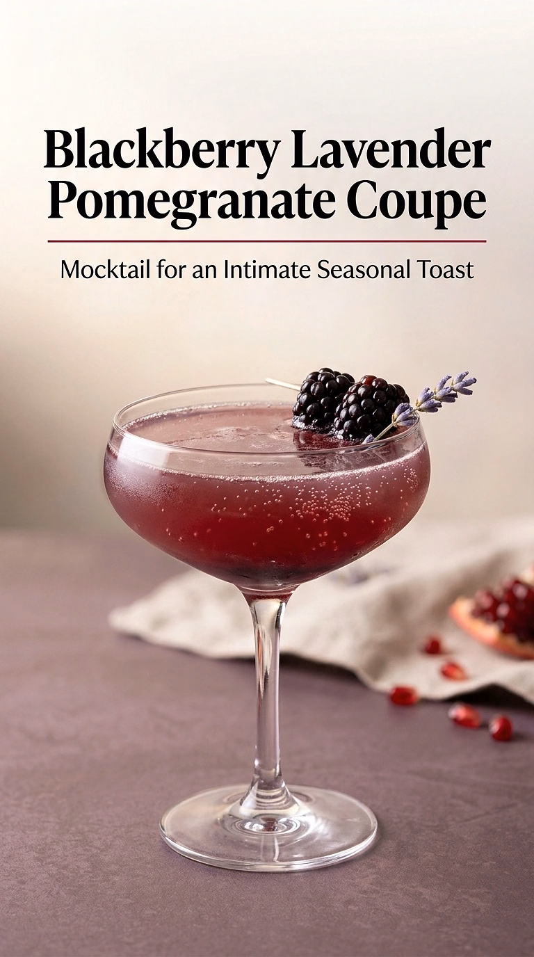 Blackberry Lavender Pomegranate Coupe