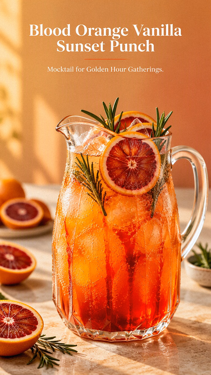 Blood Orange Vanilla Sunset Punch