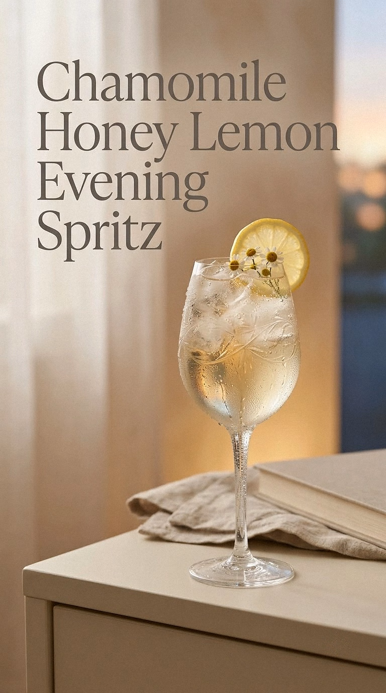 Chamomile Honey Lemon Evening Spritz