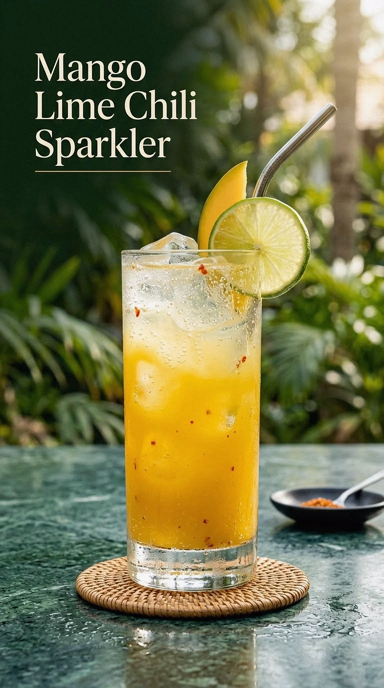 Mango Lime Chili Sparkler
