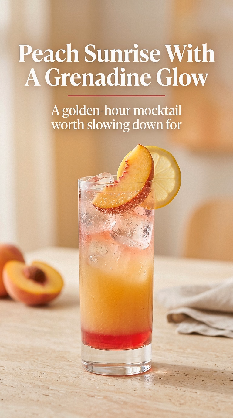 Peach Sunrise With A Grenadine Glow