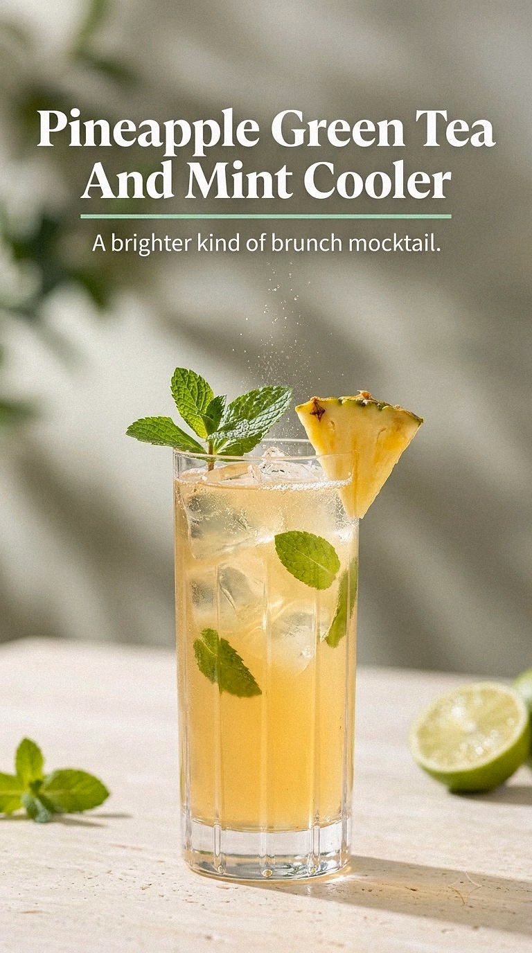 Pineapple Green Tea And Mint Cooler