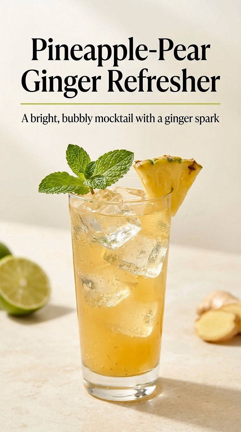 Pineapple-Pear Ginger Refresher