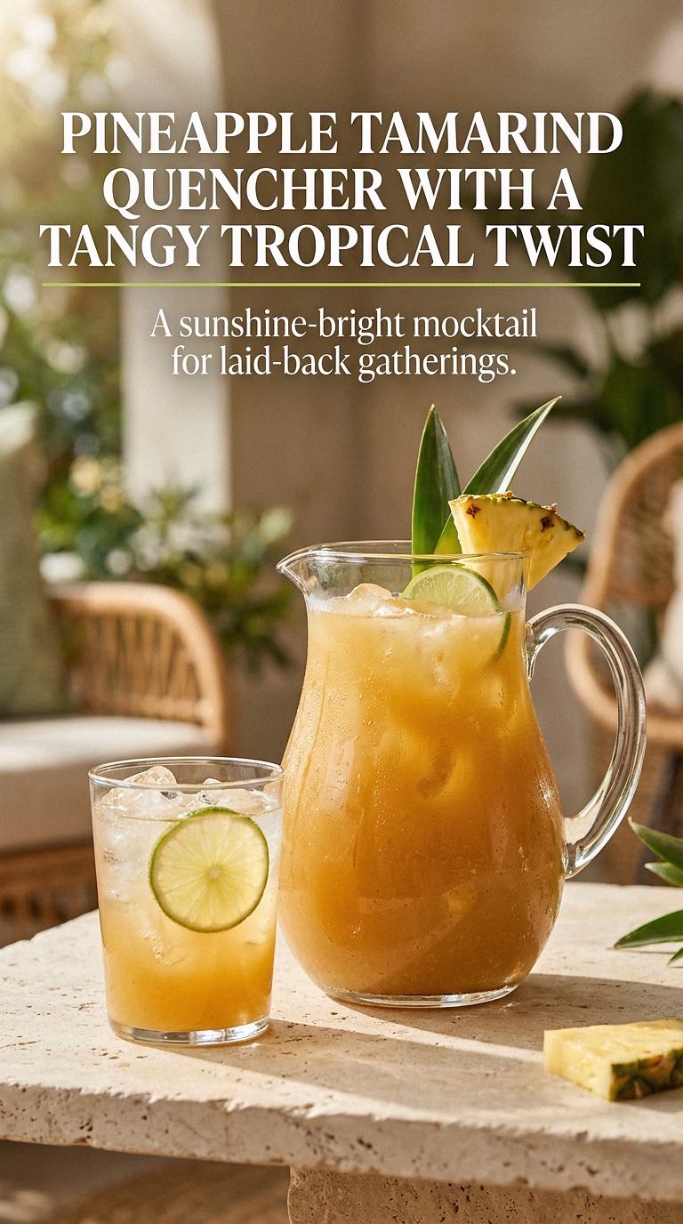 Pineapple Tamarind Quencher With A Tangy Tropical Twist