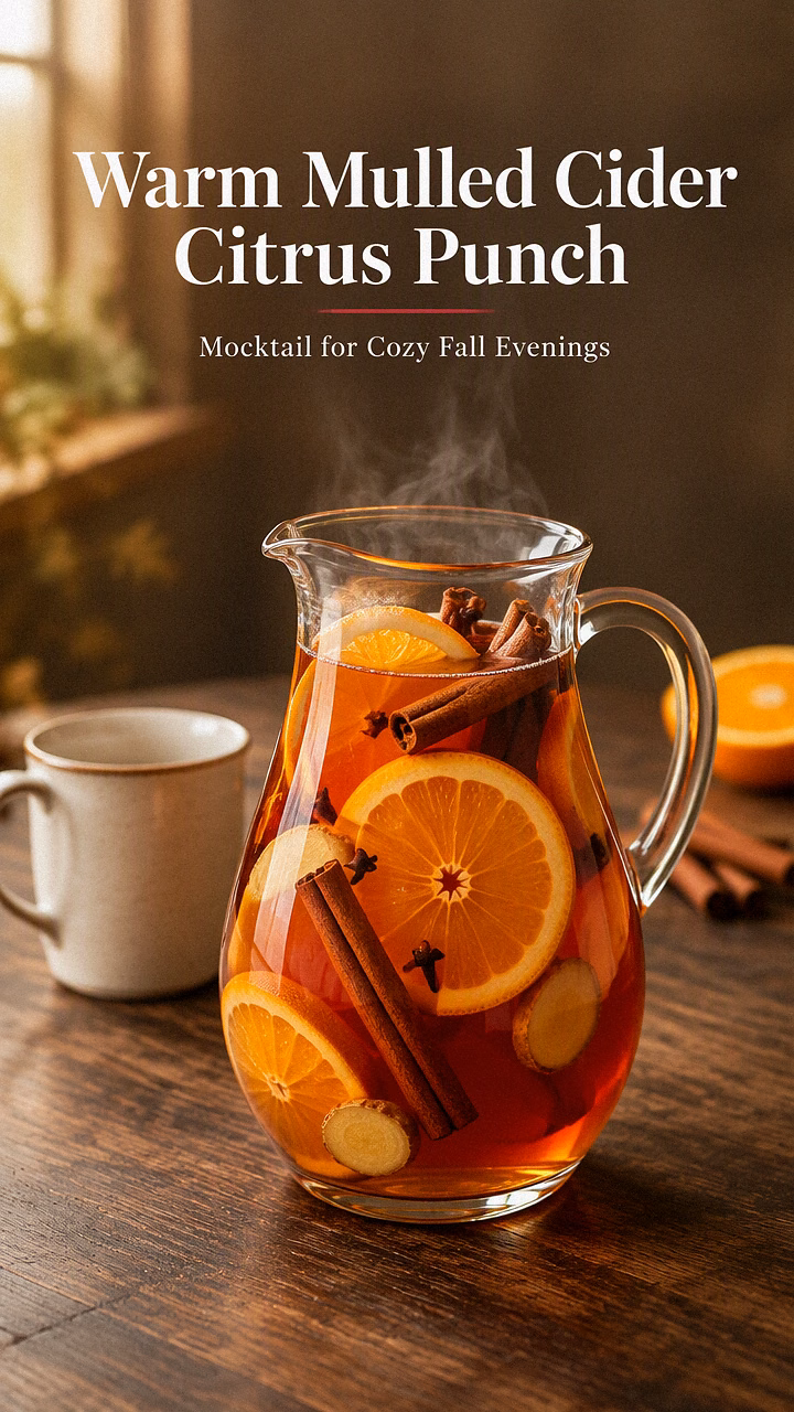 Warm Mulled Cider Citrus Punch