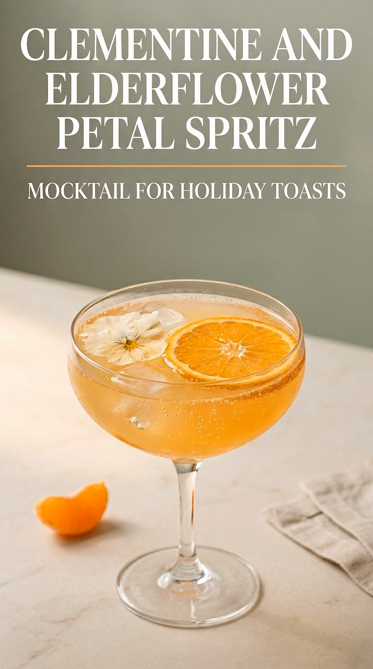 Clementine And Elderflower Petal Spritz