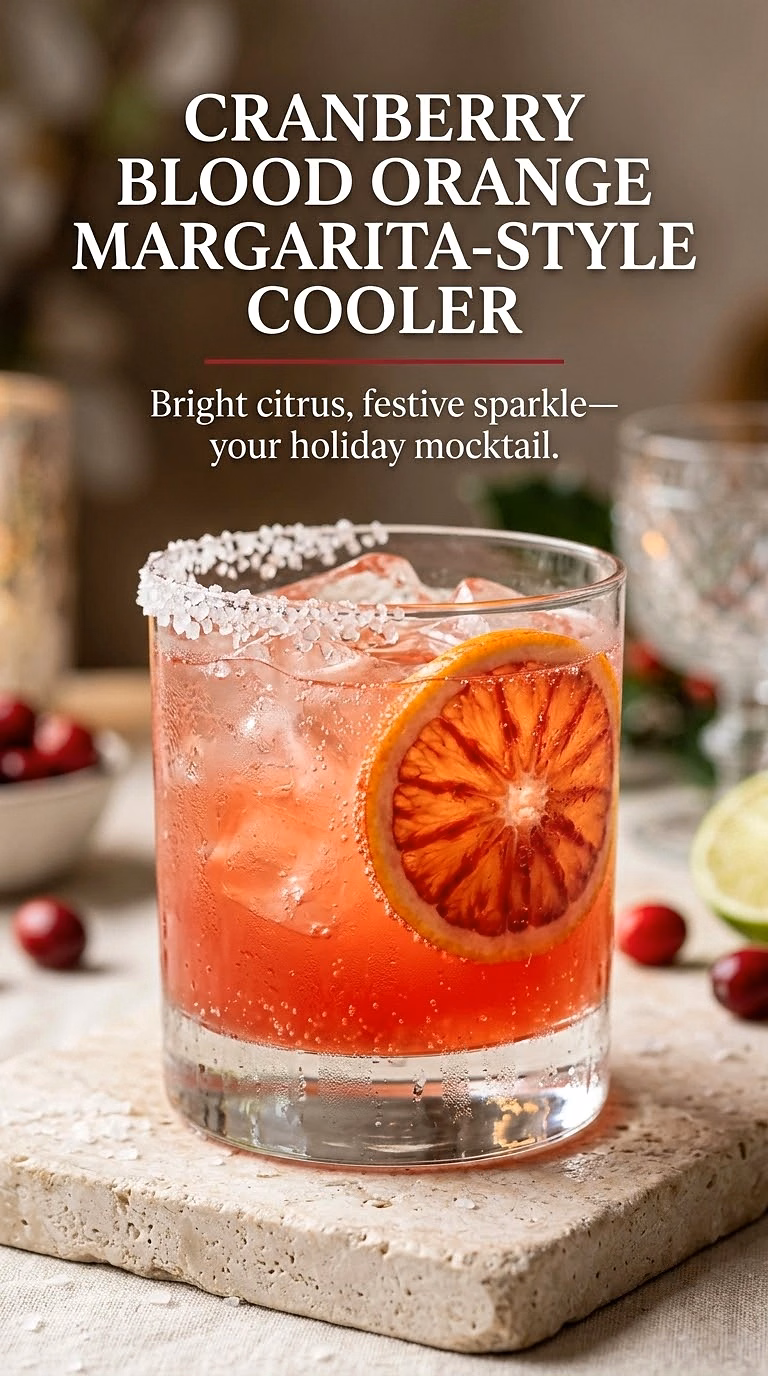 Cranberry Blood Orange Margarita-Style Cooler