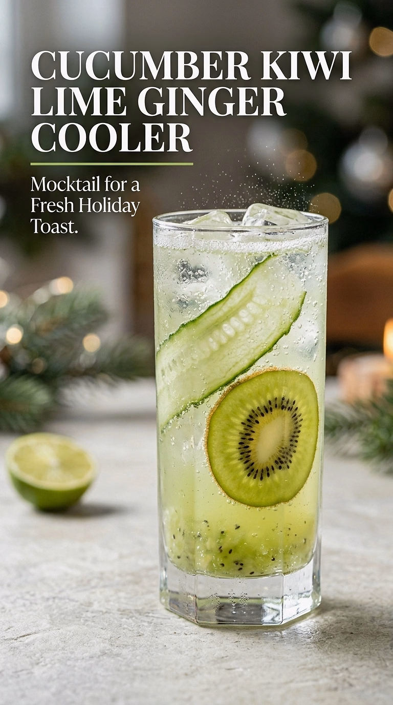 Cucumber Kiwi Lime Ginger Cooler