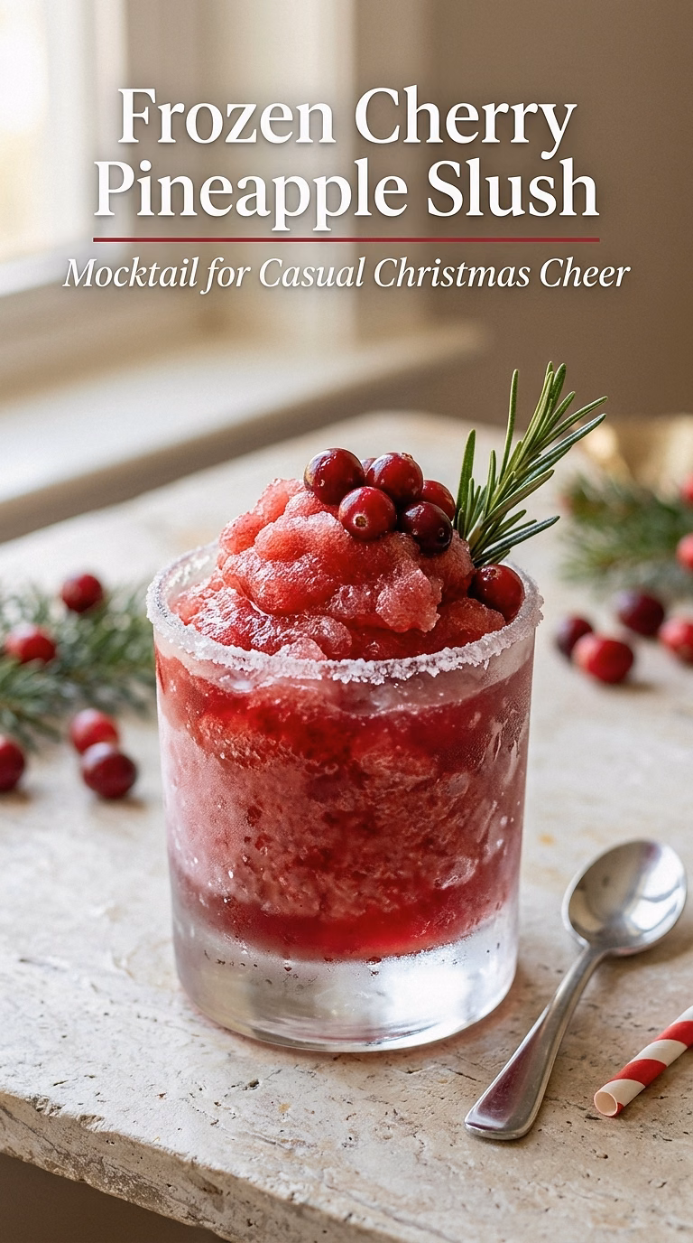 Frozen Cherry Pineapple Slush