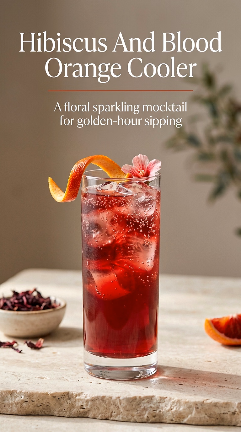 Hibiscus And Blood Orange Cooler